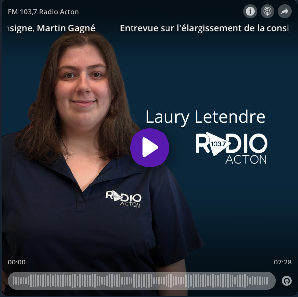 Entrevue à Radio Acton avec Martin Gagné