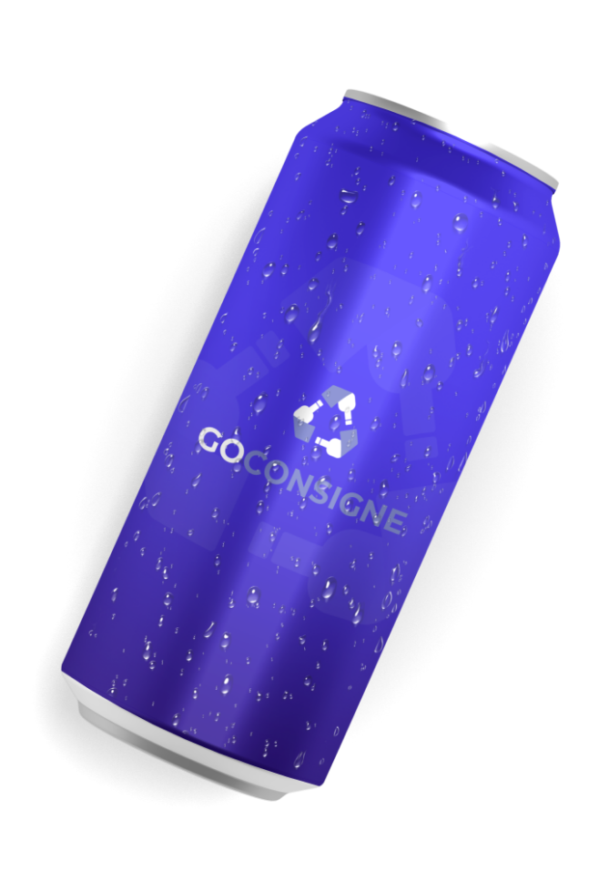 Bac blanc avec deux sacs de recyclage