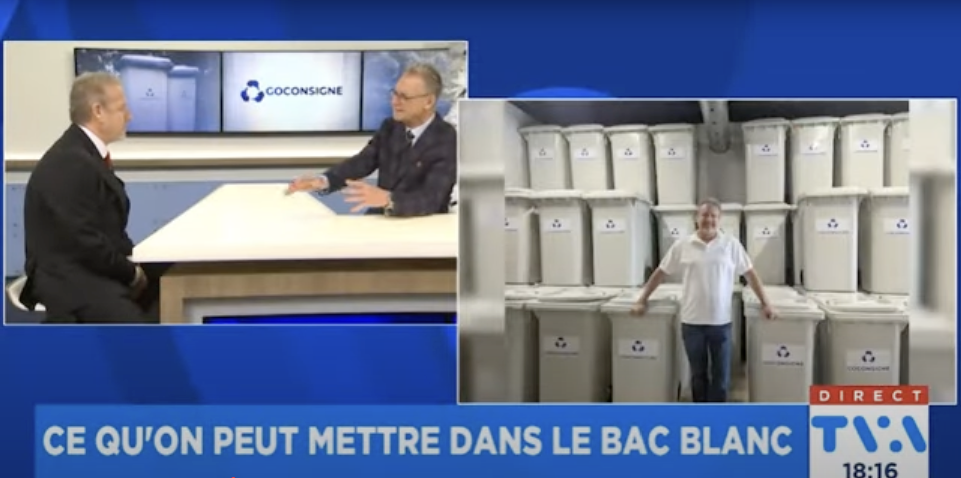 Entrevue télé sur Go Consigne